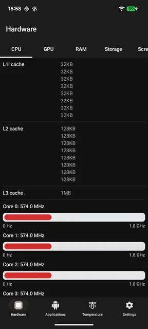 Screenshot 1 of CPU Info
