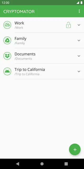 Screenshot 1 von Cryptomator