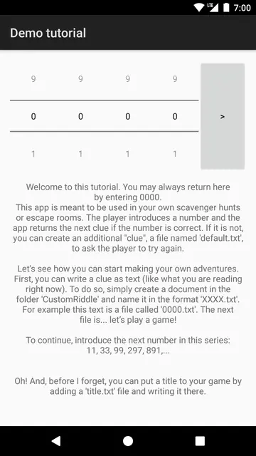 Screenshot 1 von Custom Riddle Generator [small, no ads]