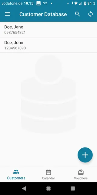 Screenshot 1 von Customer Database
