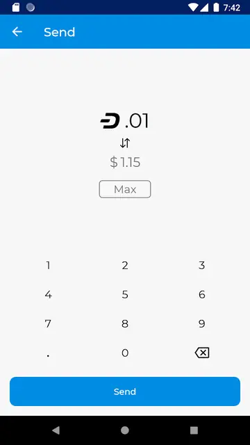 Screenshot 3 of DashPay Wallet