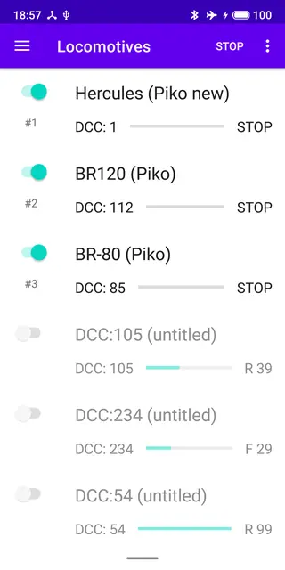 Screenshot 2 von DCC++Throttle