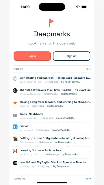 Screenshot 1 von Deepmarks