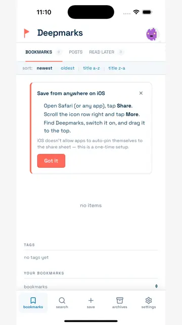 Screenshot 3 von Deepmarks