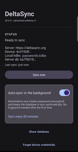 Screenshot 1 von DeltaSync