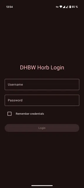Screenshot 4 von DHBW Horb Studenten App