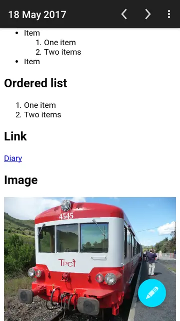 Screenshot 1 of Diary