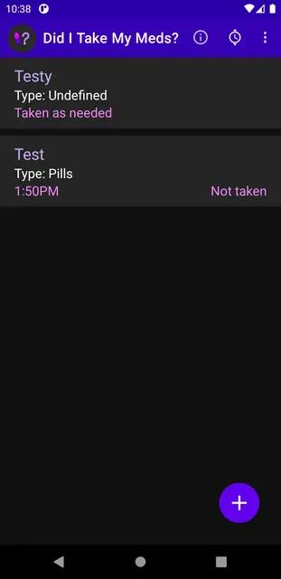 Screenshot 1 of Did I Take My Meds?