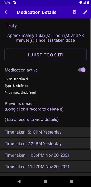Screenshot 2 of Did I Take My Meds?