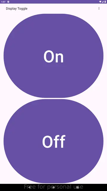 Screenshot 1 von Display Toggle