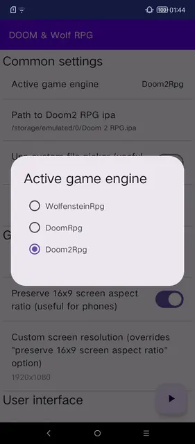 Screenshot 1 of DOOM & Wolfenstein RPG