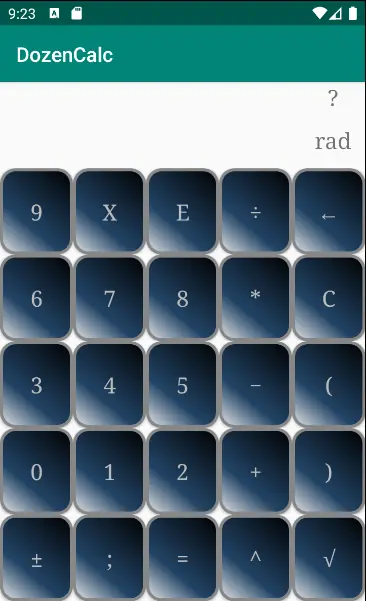 Screenshot 1 von DozenCalc