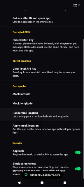 Screenshot 1 of DresSecureComms