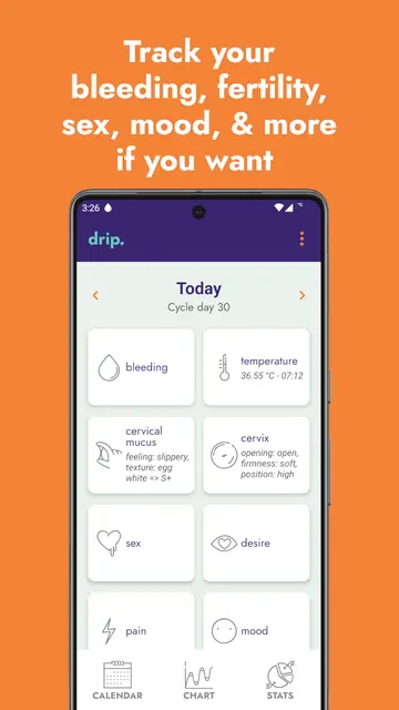 Screenshot 2 von drip period & cycle tracker