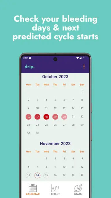 Screenshot 3 von drip period & cycle tracker