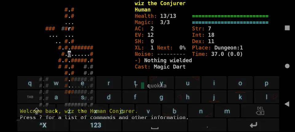 Screenshot 1 von Dungeon Crawl: Stone Soup for Android