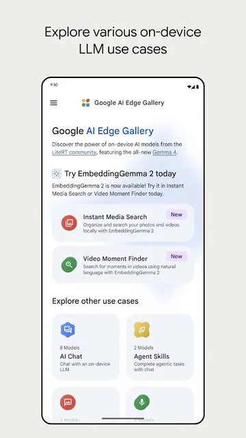 Screenshot 1 von Edge Gallery