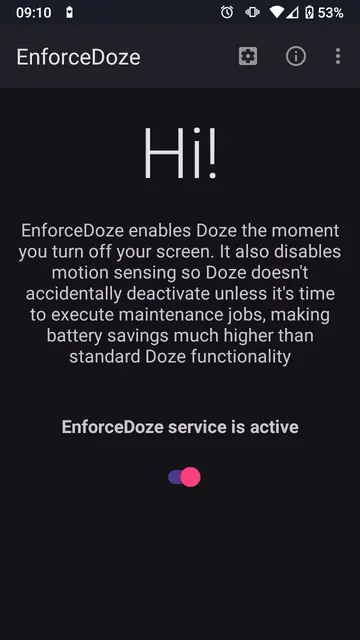 Screenshot 1 von EnforceDoze