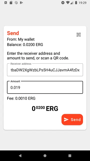 Screenshot 4 of Ergo Wallet