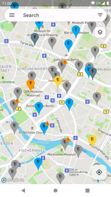 Screenshot 1 von EVMap - EV chargers