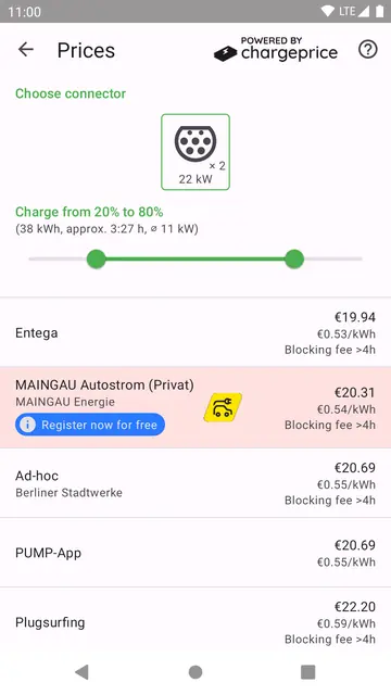 Screenshot 3 von EVMap - EV chargers
