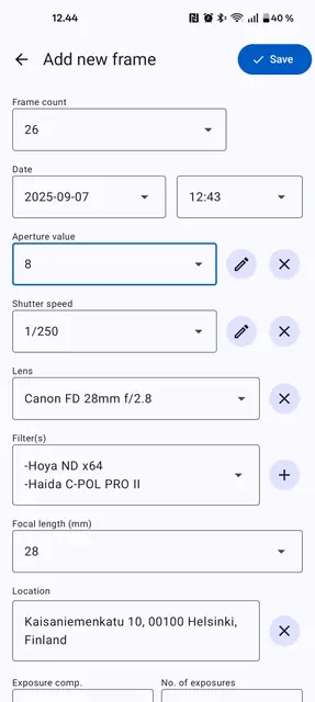 Screenshot 4 von Exif Notes