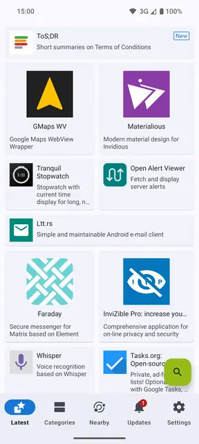 Screenshot 1 of F-Droid