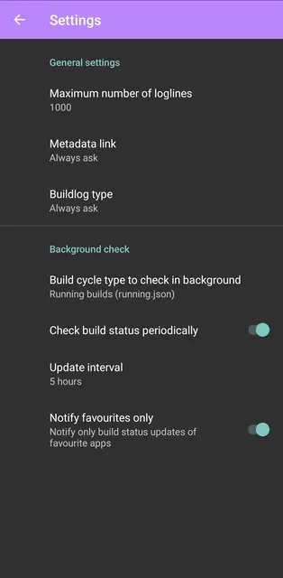 Screenshot 3 von F-Droid Build Status