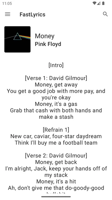 Screenshot 1 von FastLyrics