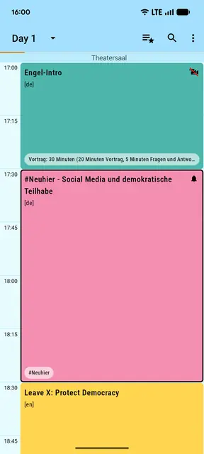 Screenshot 1 von FediDay Schedule