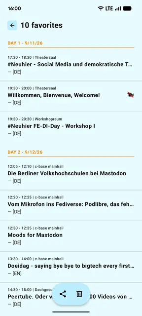 Screenshot 3 von FediDay Schedule