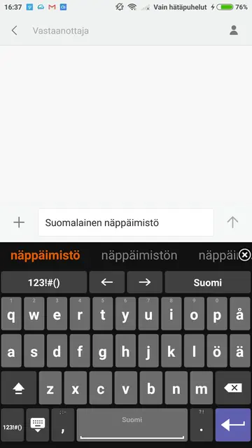 Screenshot 4 von Finnish for AnySoftKeyboard