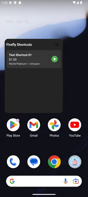 Screenshot 2 of Firefly III Shortcuts