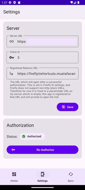 Screenshot 4 of Firefly III Shortcuts