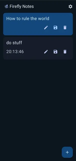 Screenshot 1 of FireflyNotes