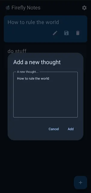 Screenshot 2 of FireflyNotes