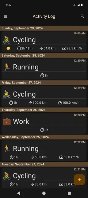 Screenshot 1 von Fitness Calendar