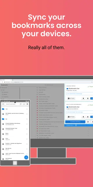 Screenshot 1 von floccus bookmark sync