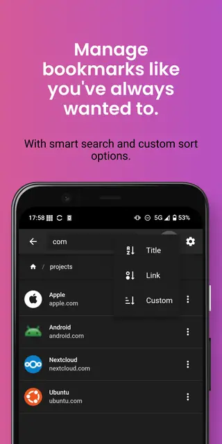 Screenshot 2 von floccus bookmark sync