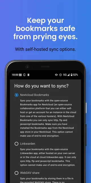 Screenshot 4 von floccus bookmark sync
