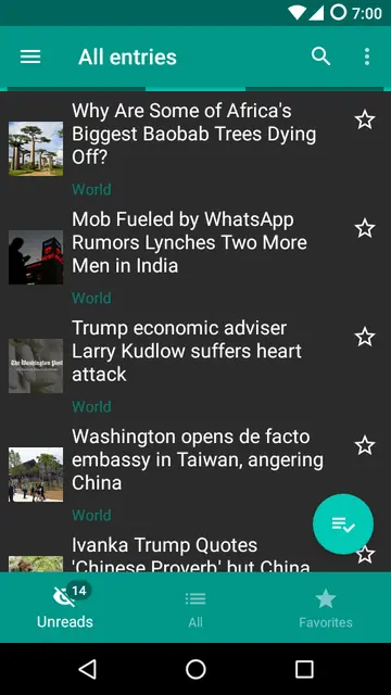 Screenshot 1 of Flym DecSync