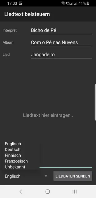 Screenshot 4 of Forro Lyrics