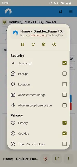Screenshot 2 von FOSS Browser