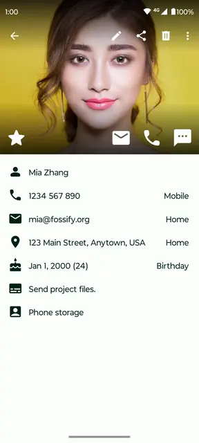 Screenshot 3 von Fossify Contacts