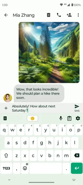 Screenshot 1 von Fossify Keyboard Beta