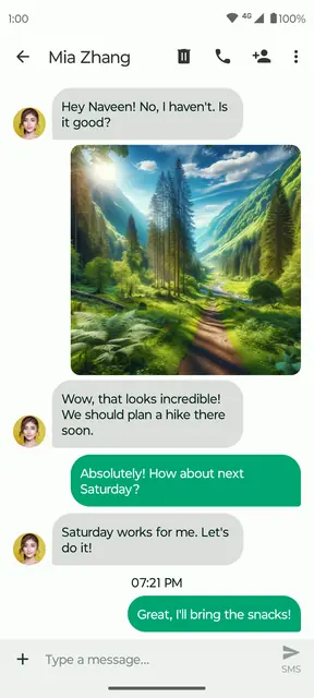 Screenshot 2 of Fossify Messages