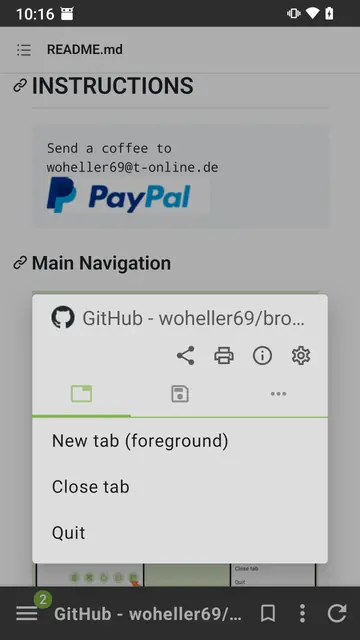 Screenshot 4 of FREE Browser