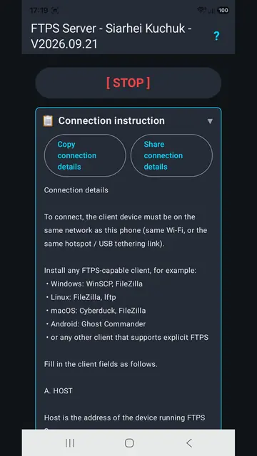 Screenshot 3 von FTPS Server