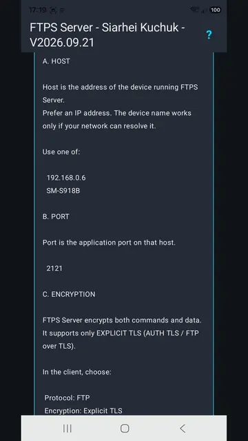 Screenshot 4 von FTPS Server