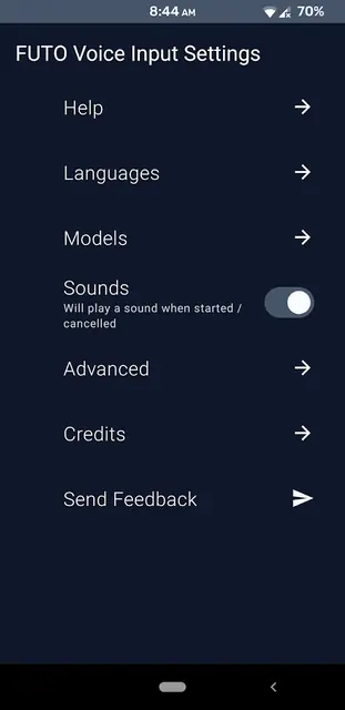 Screenshot 3 von FUTO Voice Input